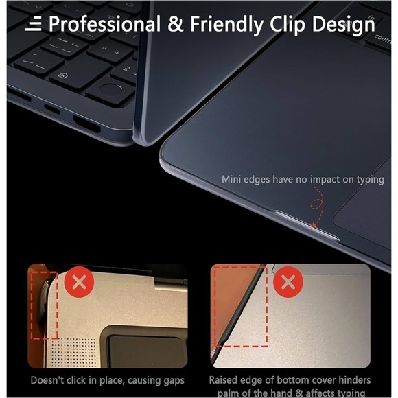 MEEgoodo Flexible Plastic Case for M4 MacBook Pro 14 inch. - Picture 5 of 7